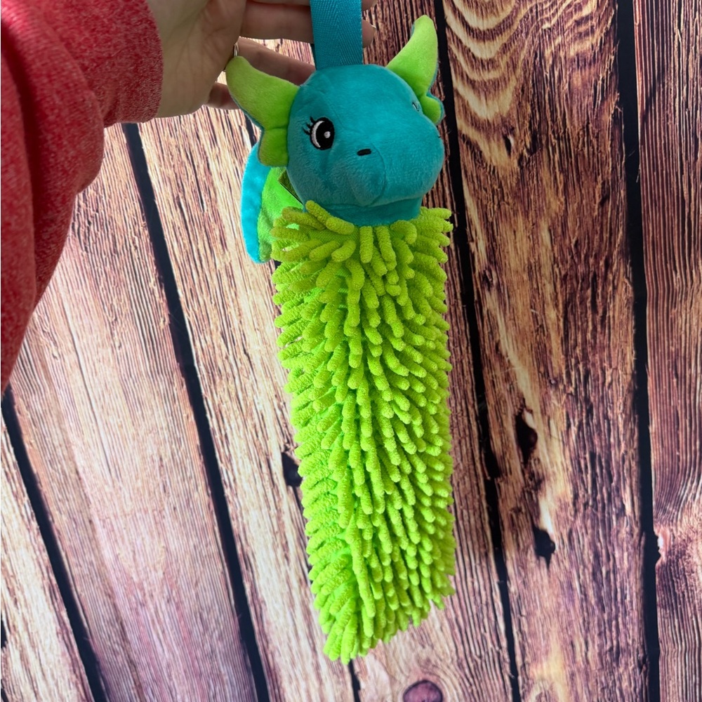 Norwex Kids Pet To Dry Dragon Chenille Microfiber Hand Towel